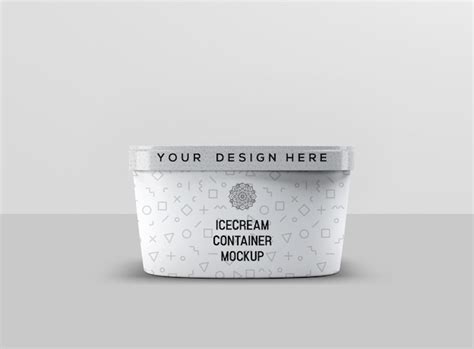 Download Free 64oz Ice Cream Container Mockup PSD Generator PSD Files
