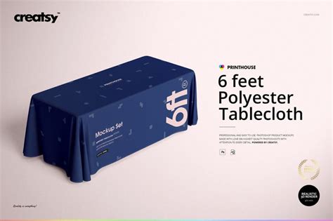 Download Free 6ft Polyester Tablecloth Mockup Set PSD Templates Generator Free PSD Mockups