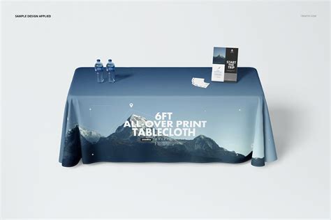 Download Free 6ft Polyester Tablecloth Mockup Set PSD Templates Placeit