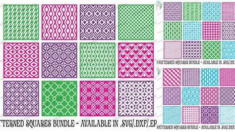 Download Free 70 Pattern Squares Bundle - SVG, DXF, EPS Cut Files For Crafts