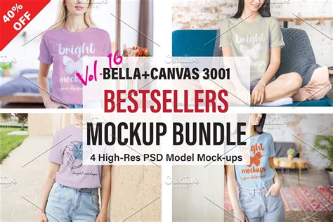 Download Free 740+ Bella Canvas Mockup Bundle PSD Templates Object Mockups