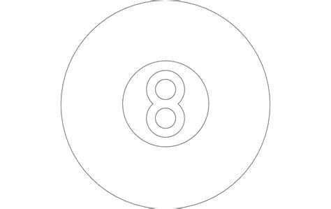 Download Free 8 Ball Fortune - SVG File, DXF File Printable
