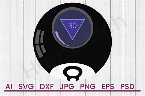 Download Free 8 Ball No - SVG File, DXF File DXF Files