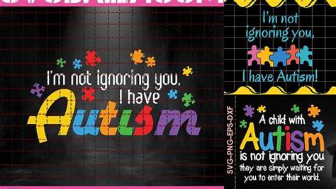 Download Free A Child With Autism Not Ignoring You Files For Crafts