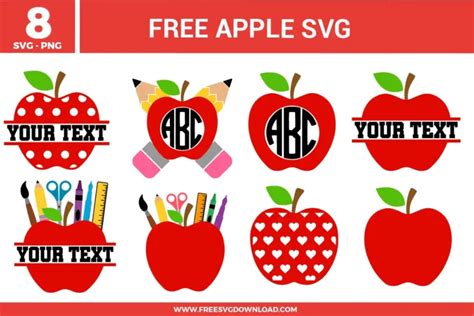 Download Free A For Apple - SVG File, DXF File Files Free PSD Mockups