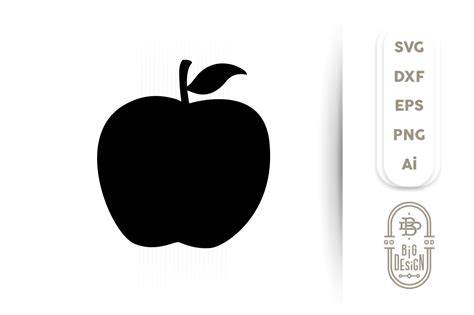 Download Free A For Apple - SVG File, DXF File For Silhouette