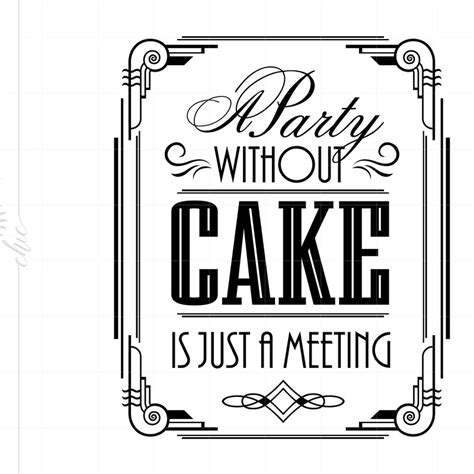 Download Free A Party Without Cake (Version 2) DXF Files