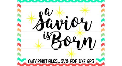 Download Free A Savior is Born Cut/ Print Files. Commercial Use Free PSD Mockups
