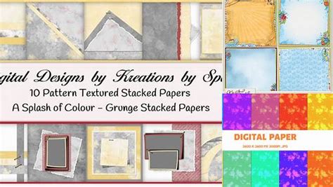 Download Free A Splash of Color Stacked Background Papers Files DXF Files