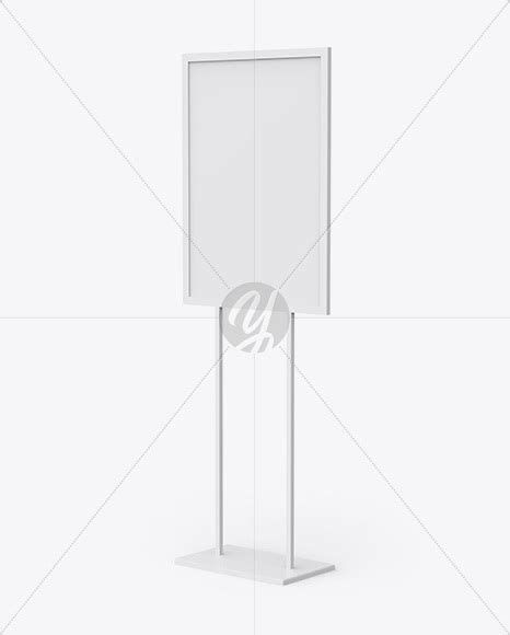 Download Free A1 Display Stand Mockup - Half Side View PSD Generator