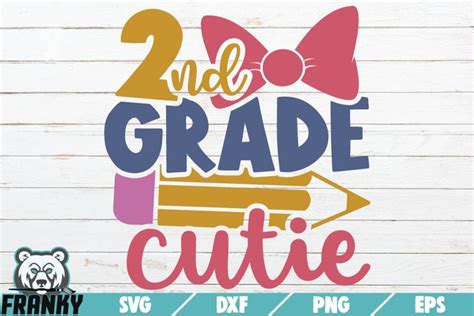 Download Free ABC 2nd Grade Cutie SVG Cut File Cut Files