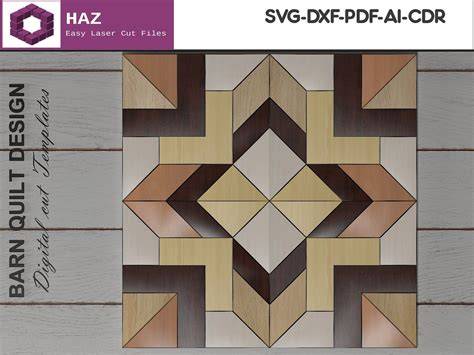 Download Free Abigail Barn Quilt cut file DXF Files