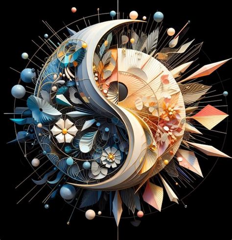 Download Free Abstract Yin Yang Design 1-inch Circles Printable Sheet Files DXF Files