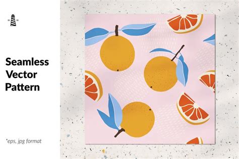 Download Free Abstract citruses seamless pattern Creativefabrica For Crafts