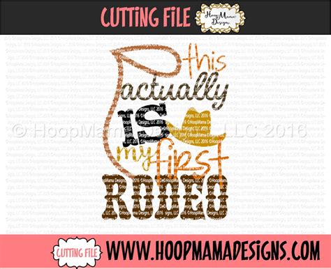 Download Free Actually, This is My First Rodeo SVG Files DXF Files