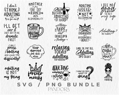 Download Free Adulting Commercial Use For Crafts