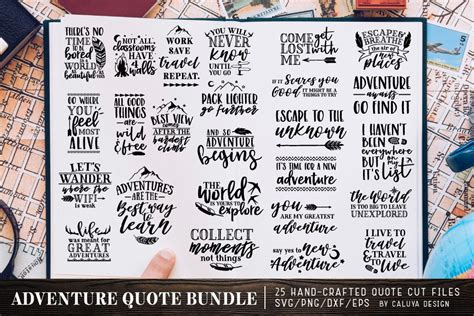 Download Free Adventure Quote SVG Cut File Bundle Deal Crafts