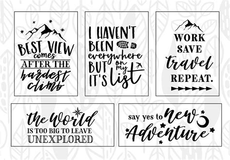 Download Free Adventure Quote SVG Cut File Bundle Deal Files DXF Files