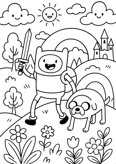 Free Adventure Time Coloring Pages To Print
