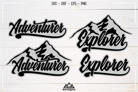 Download Free Adventurer Explorer Typography Svg Design Files DXF Files