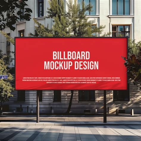 Download Free Advertising Board Mockup PSD TIFF Files PSD Files