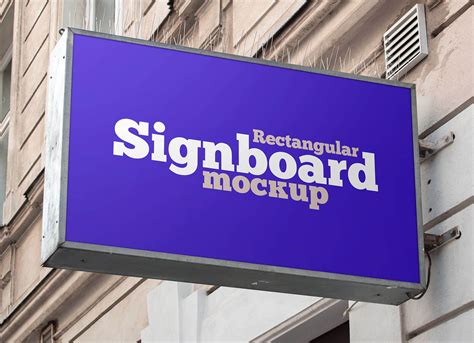 Download Free Advertising Signboard Mockup PSD Object Mockups Free PSD Mockups