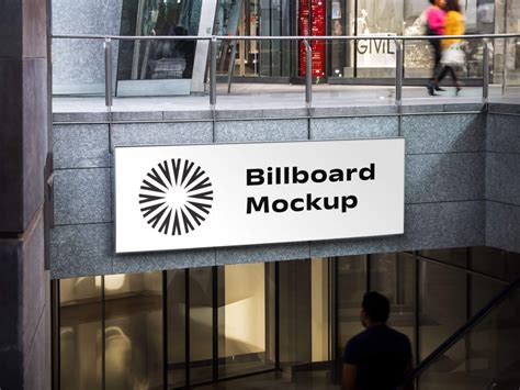 Download Free Advertising Signboard Mockup PSD Object Mockups PSD Files