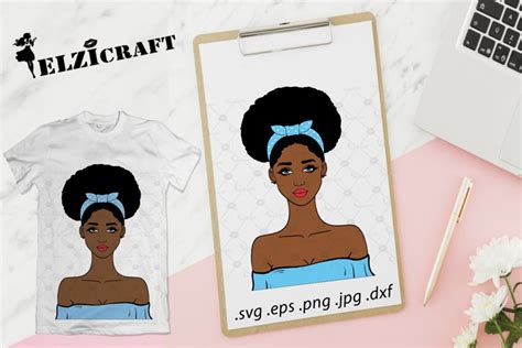 Download Free Afro Girl SVG Cut File Crafts