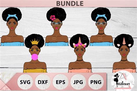 Download Free Afro Girl SVG Cut File Cut Files