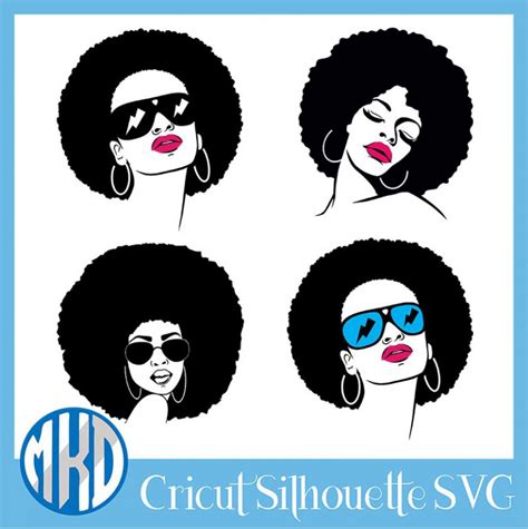 Download Free Afro Girl SVG Cut File Files