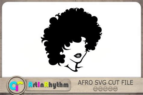 Download Free Afro Girl SVG Cut File For Crafts