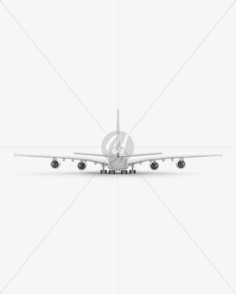 Download Free Aircraft - Back View PSD Placeit