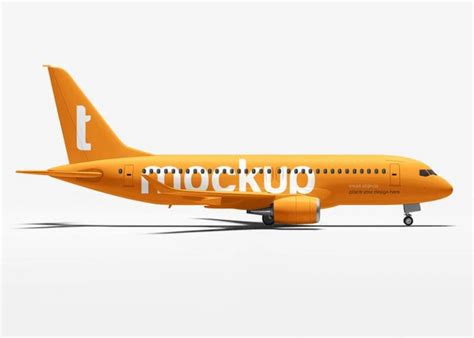 Download Free Aircraft - Front View PSD Placeit Free PSD Mockups