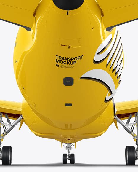 Download Free Aircraft Mockup - Back View PSD PSD Yellowimages PSD Files