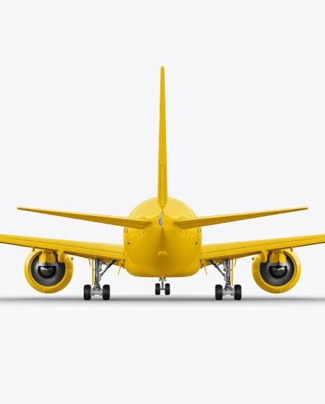 Download Free Airliner Mockup - Back View PSD Generator