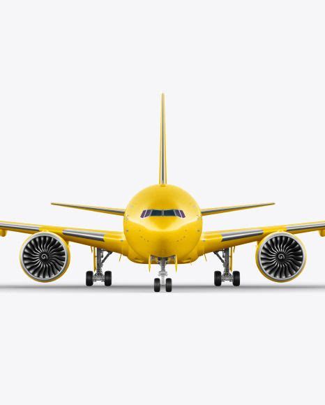 Download Free Airliner Mockup - Front View PSD Generator