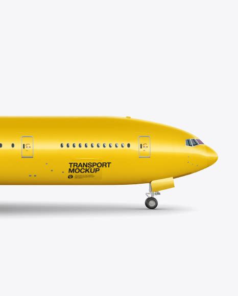 Download Free Airliner Mockup - Side View PSD Generator