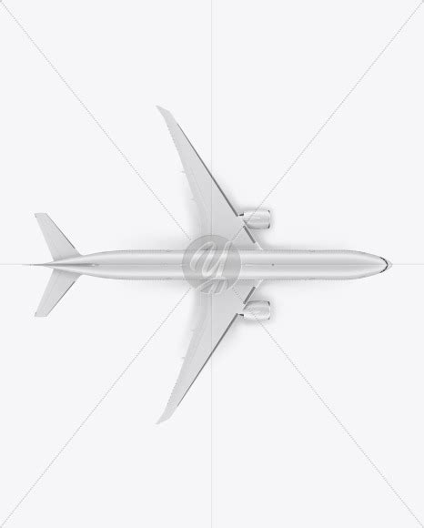 Download Free Airliner Mockup - Top View PSD Generator