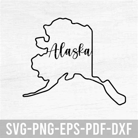 Download Free Alaska Home State Outline | Embroidery Cameo