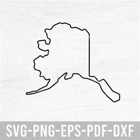 Download Free Alaska State Clipart Files DXF Files