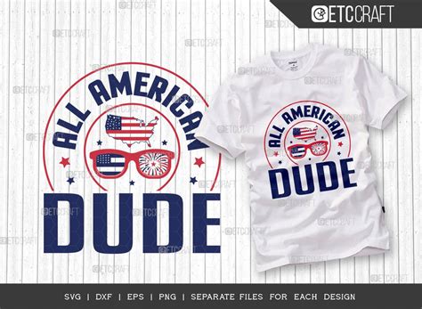 Download Free All American Dude SVG Cut File Commercial Use DXF Files