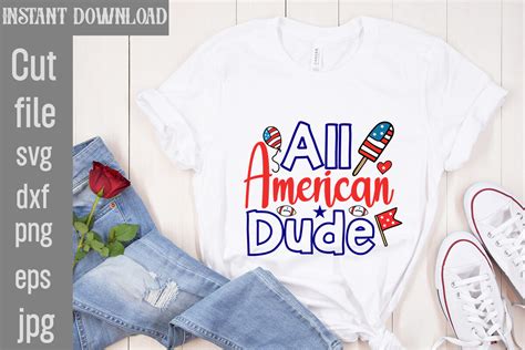 Download Free All American Dude SVG Cut File Cut Files