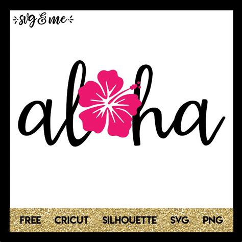 Download Free Aloha SVG Cut File For Silhouette