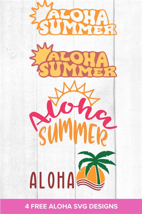 Download Free Aloha Summer SVG, Beach SVG, DXF File, Cuttable File Easy Edite