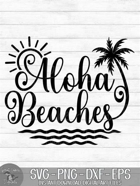 Download Free Aloha beaches SVG PNG EPS DXF DXF Files