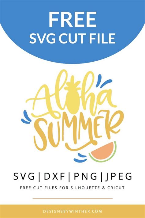 Download Free Aloha summer svg DXF Files
