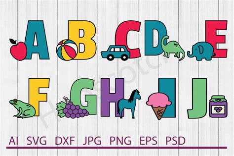 Download Free Alphabet Bundle, SVG Filex, DXF Files, Cuttable Files Creativefabrica For Crafts