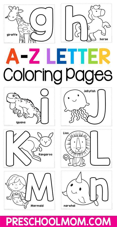 Free Alphabet Coloring Pages