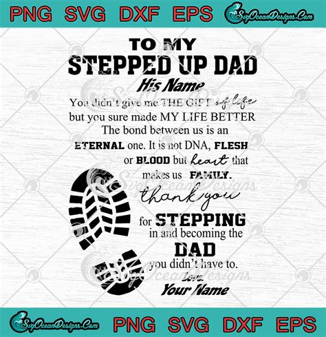 Download Free Amazing Step-Dad Father's Day Gift Files For Crafts