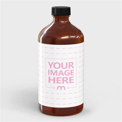 Download Free Amber Bottle Mockup PSD Generator